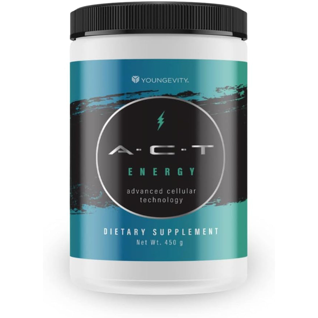 1 Canister ACT Energy Natural Healthy Energy Drink 40 Calories A.C.T. by Youngevity (Ships Worldwide) Net Wt. 450G