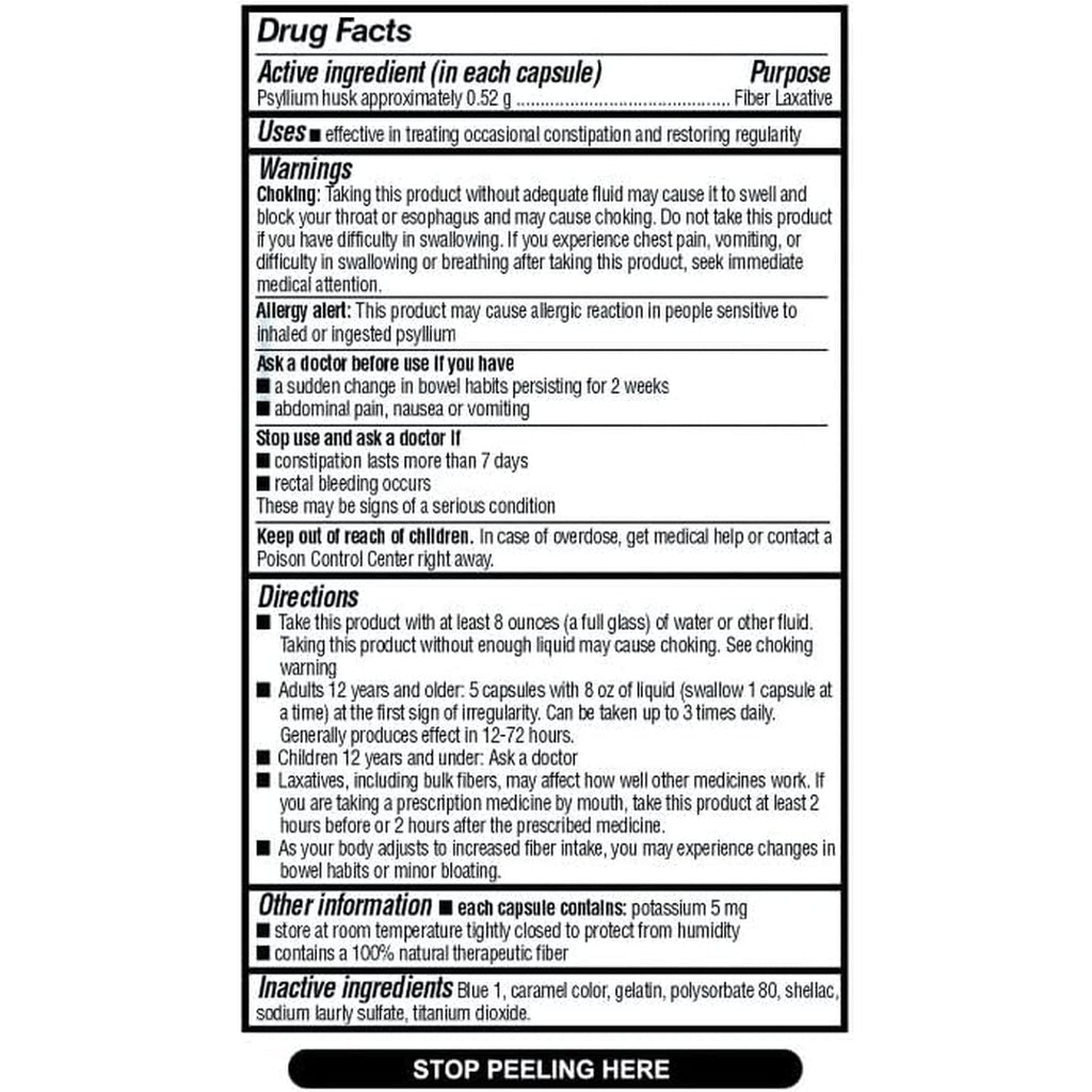 Quality Choice Daily Fiber Capsules for Regularity, 160 Count