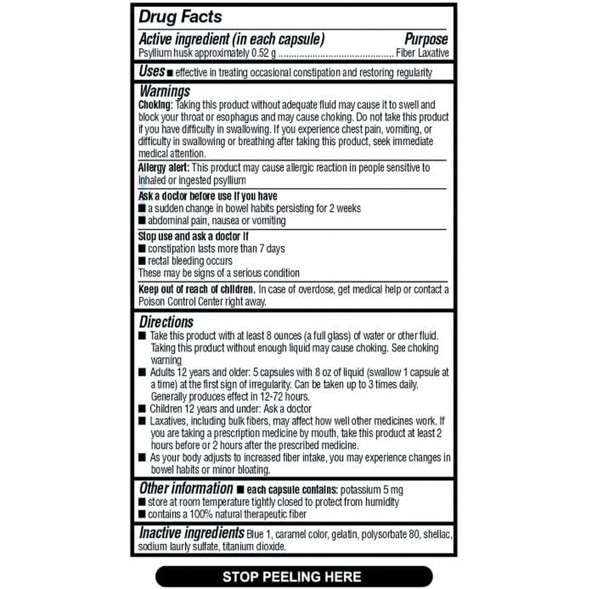 Quality Choice Daily Fiber Capsules for Regularity, 160 Count