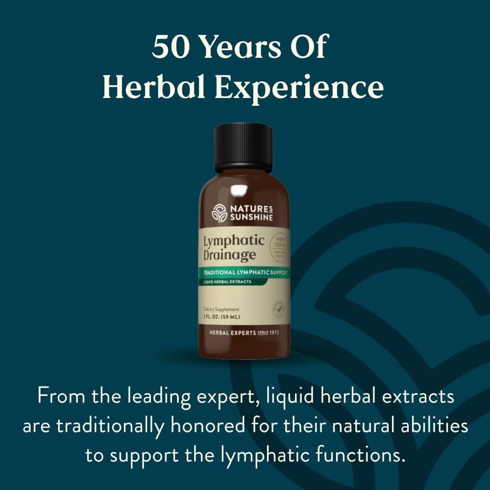 Nature'S Sunshine Lymphatic Drainage, 2 Fl. Oz | Lymphatic Drainage Supplement Promotes the Efficient Drainage of the Lymphatic System to Promote Overall Health