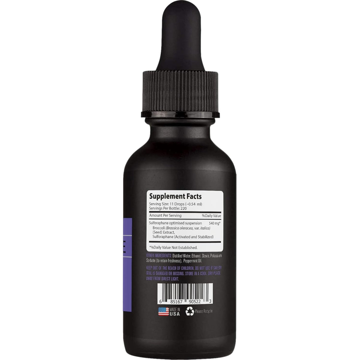 Lyfetrition Activated & Stabilized Sulforaphane 540Mg,4 Oz Liquid,220 Servings,Made in Usa,Quick Absorption,Quality Potent Ingredients,Third-Party Tested,Non-Gmo,Gmp Certified,Cruelty-Free Products