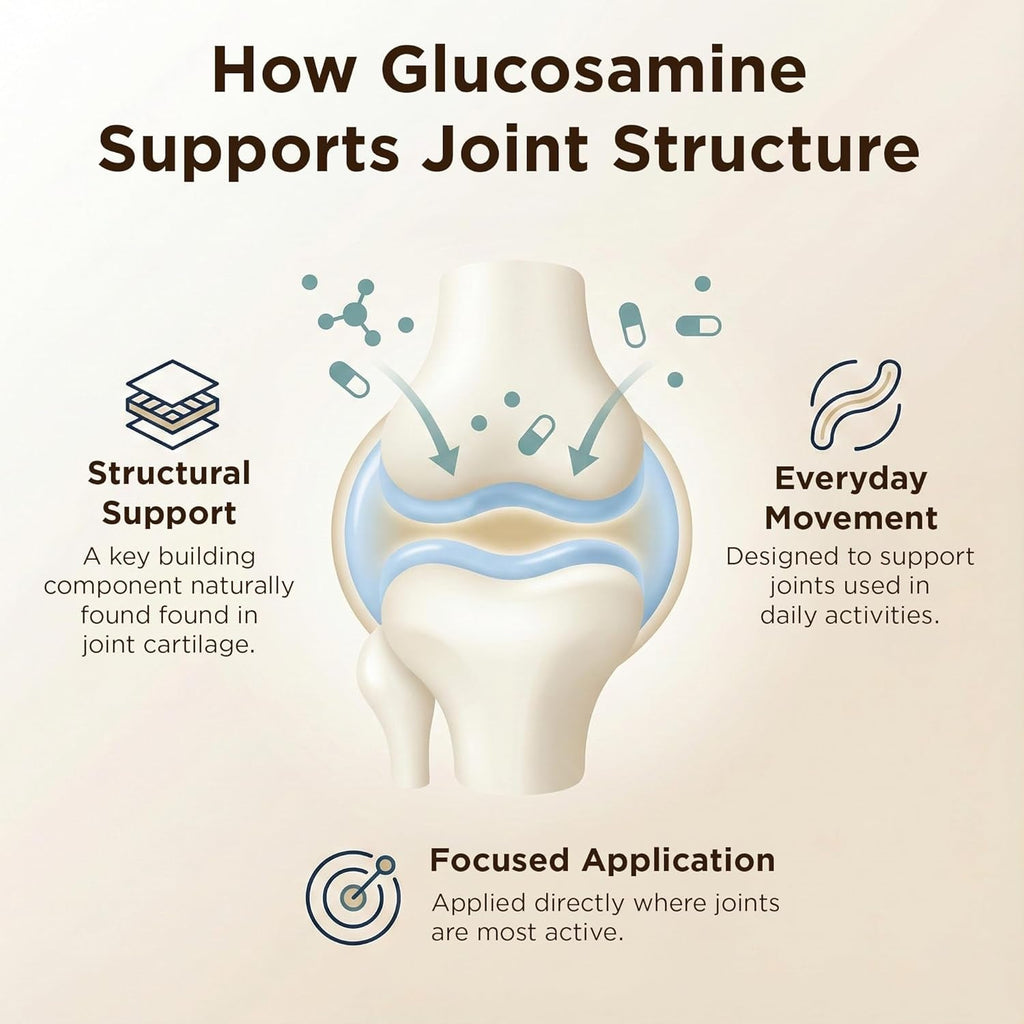 Glucosamine plus Chondroitin Cream with MSM & Collagen, Supports Healthy Joints, Joint & Muscle Pain Relief, Improves Mobility, Fast Absorption, and Moisturizes Skin, 4 Oz.