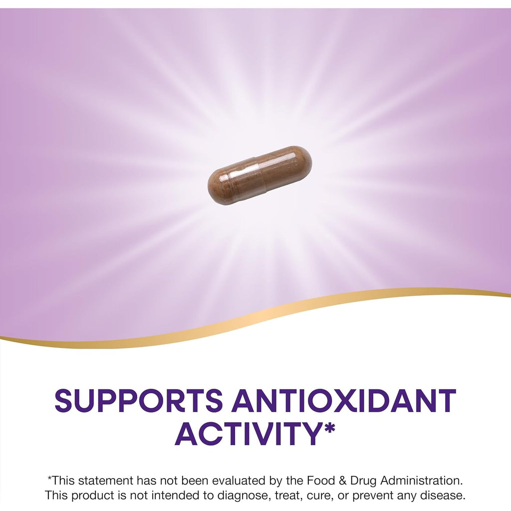 Nature'S Way Pomegranate, Supports Antioxidant Activity*, Standardized Extract, 350 Mg per Serving, Non-Gmo Project Verified, Vegan, 60 Capsules (Packaging May Vary)