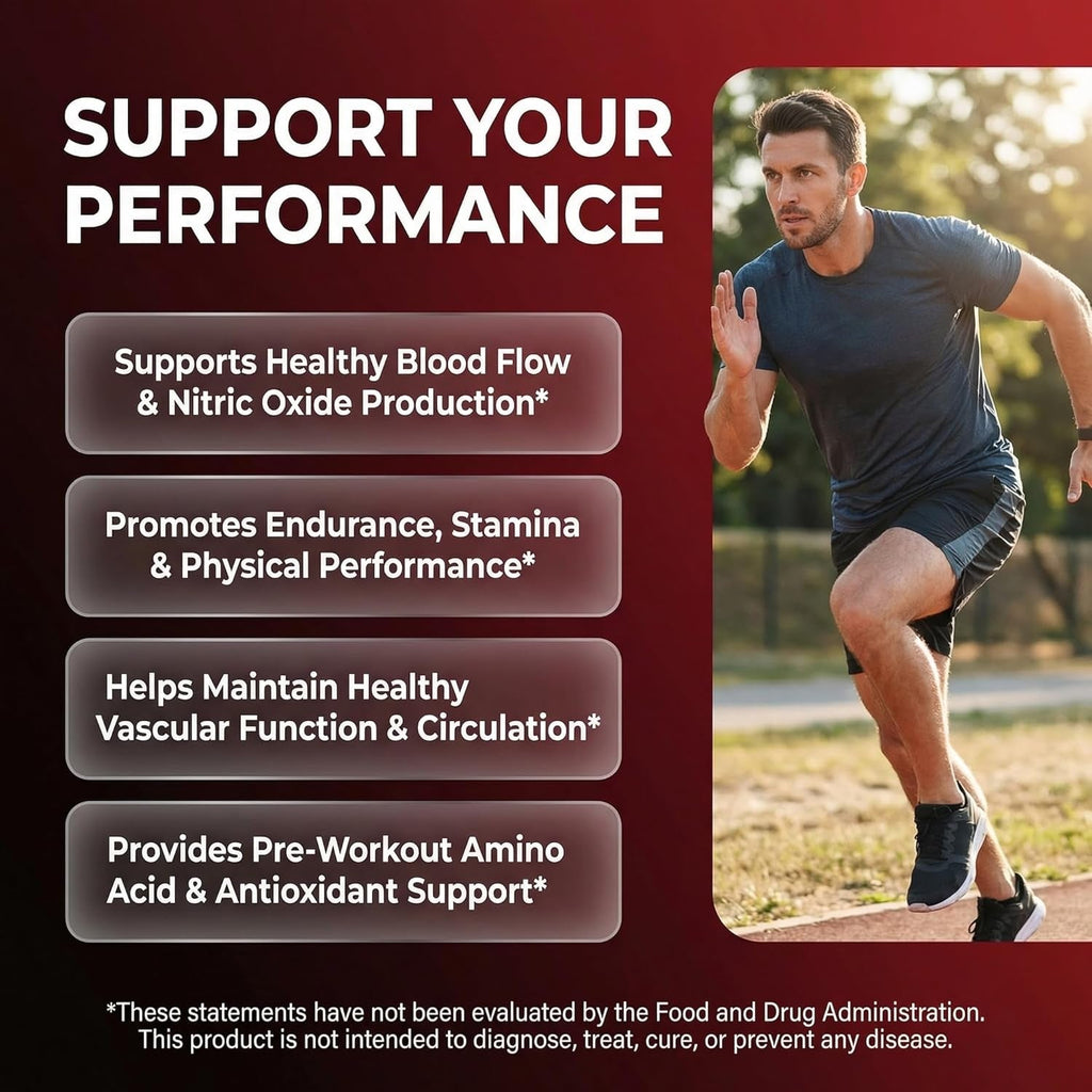 Nosflow Nitric Oxide Supplements for Men | Beet Root Taurine L-Arginine Malic Acid L-Arginine L-Citrulline Pine Bark Glycerol Agmatine Grape Seed Vitamin C B12 B3 by Clean Nutra