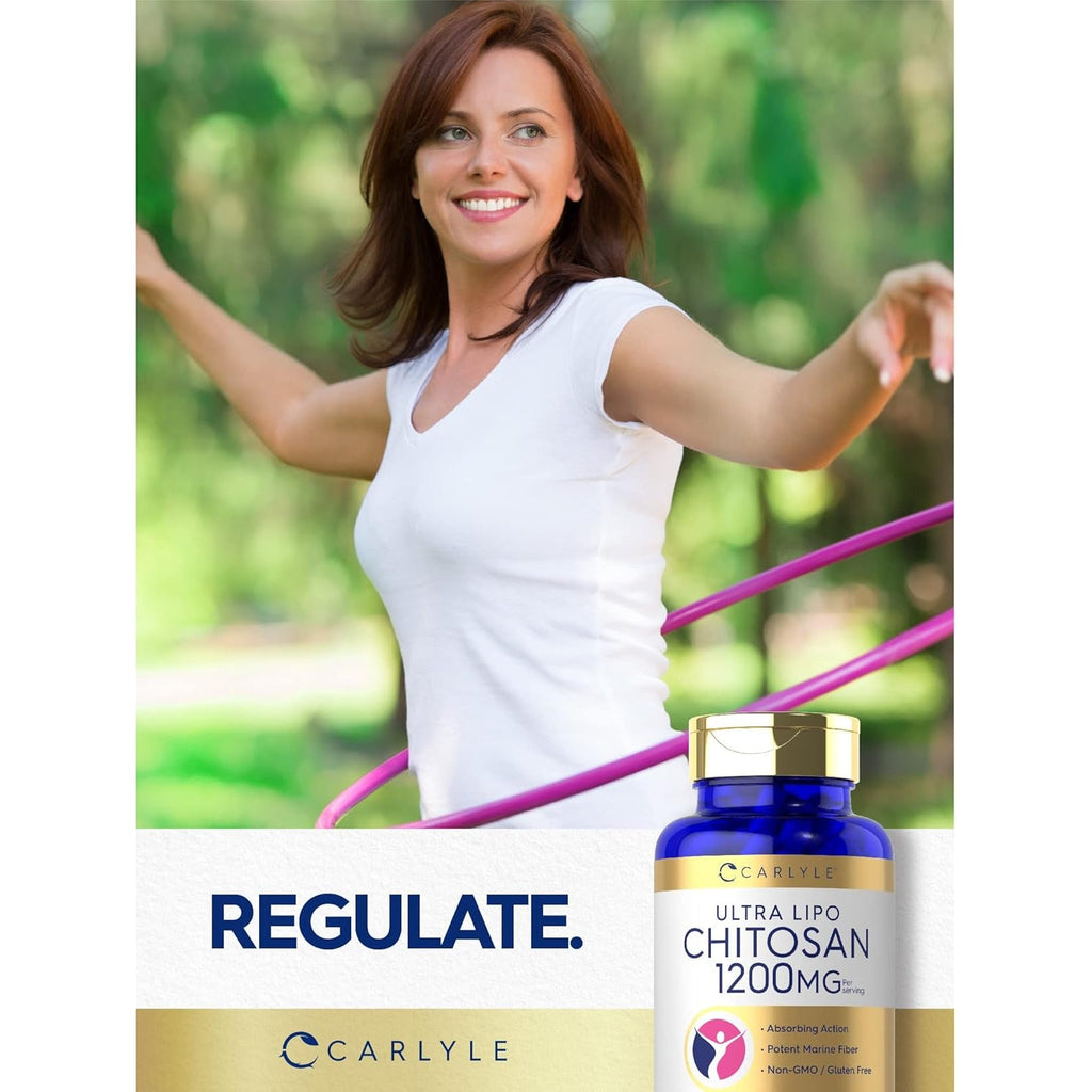 Carlyle Chitosan Supplement 1200Mg | 120 Quick Release Capsules | Non-Gmo, Gluten Free | Ultra Lipo