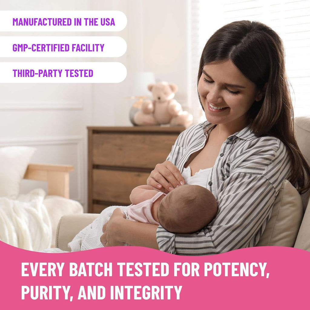 Mama'S Select Organic Goat’S Rue Capsules for Breast Milk Production – Non-Gmo, Vegan, Gluten- Free Lactation Support Supplement – Safe & Effective for Nursing Moms – Third-Party Tested