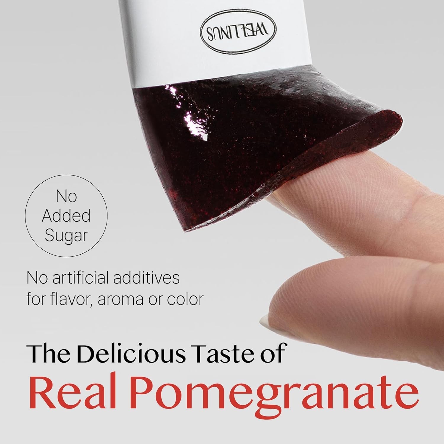 WELLINUS Korean Marine Collagen Jelly Sticks – Pomegranate Marine Collagen Peptides for Glowing Skin, Hair & Nails, Anti-Aging Beauty Supplement, Sugar-Free, Halal & Gmo-Free, 25 Travel Packs