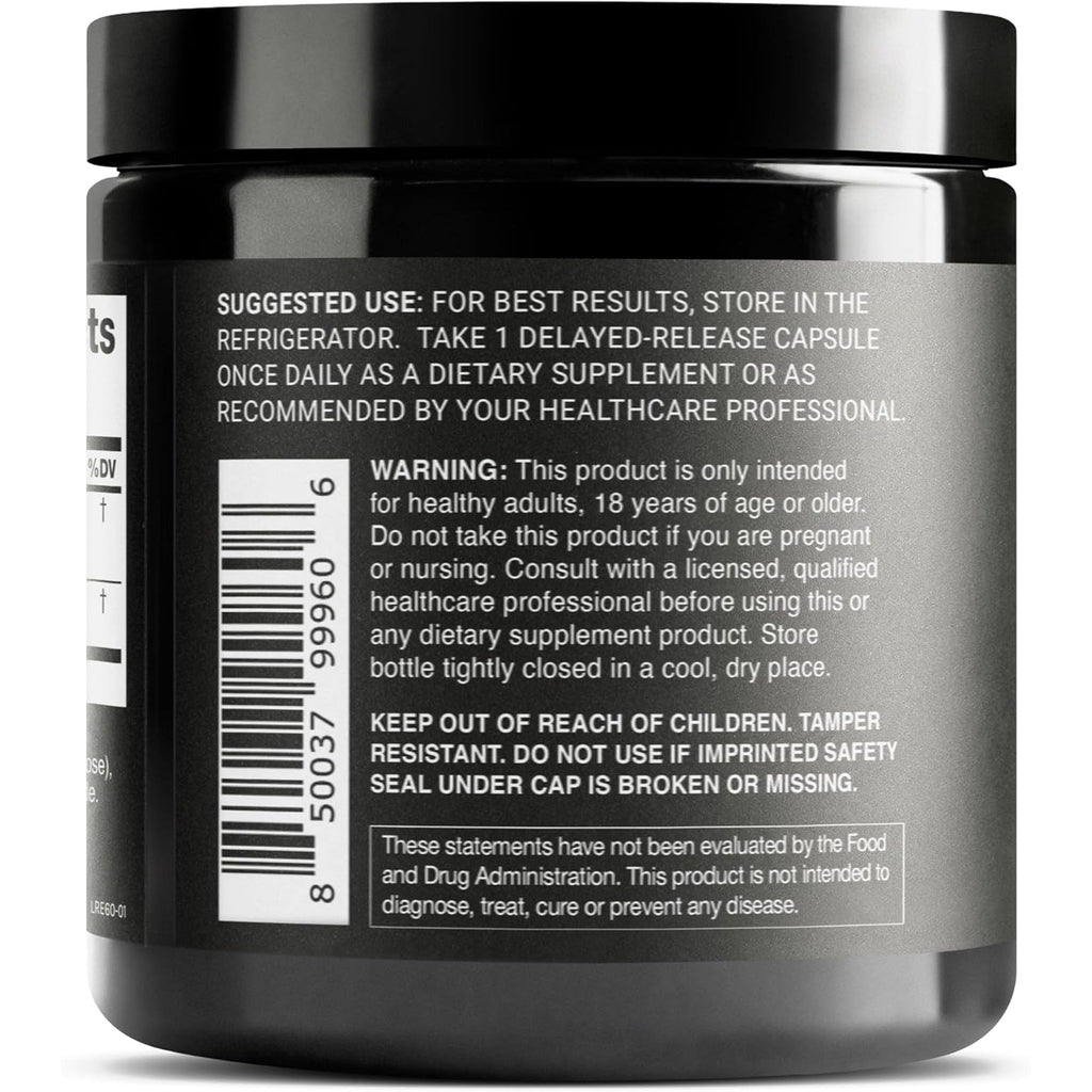Toniiq 50 Billion CFU Lactobacillus Reuteri Probiotic 50Mg per Serving - L Reuteri Probiotics - Highest CFU Count Lactobacillus Reuteri Probiotic - 60 Vegetarian Capsules - 60 Servings