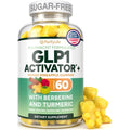 GLP-1 Support Gummies – Sugar-Free Appetite & Craving Control Supplement with Berberine, Cinnamon, Turmeric, Garcinia & Raspberry Ketones – Digestion, Weight Loss, Carb Blocker, Vegan, Keto