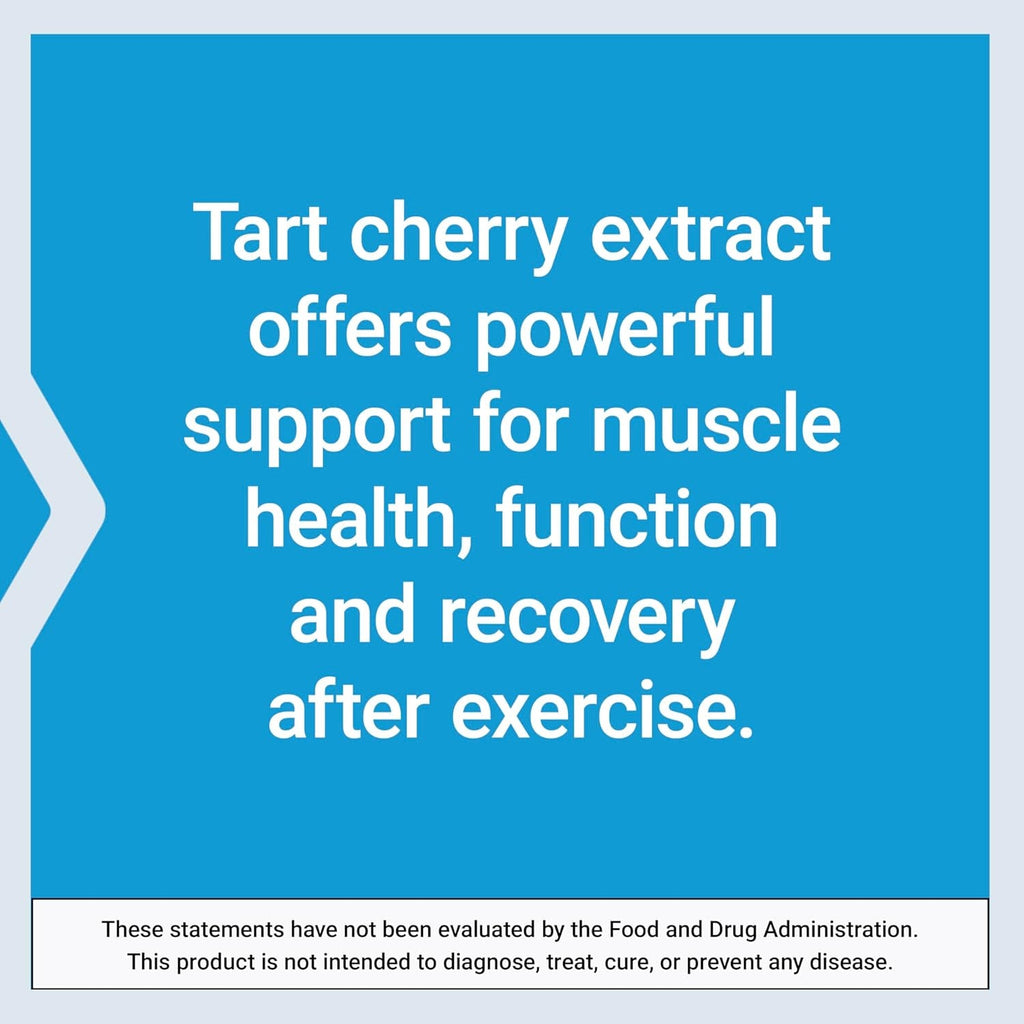 Life Extension Tart Cherry with Cherrypure®, Anthocyanins, Oxidative Stress, Muscle Recovery, Exercise Support, Muscle Comfort, Vegetarian, Gluten-Free, Non-Gmo, 60 Capsules