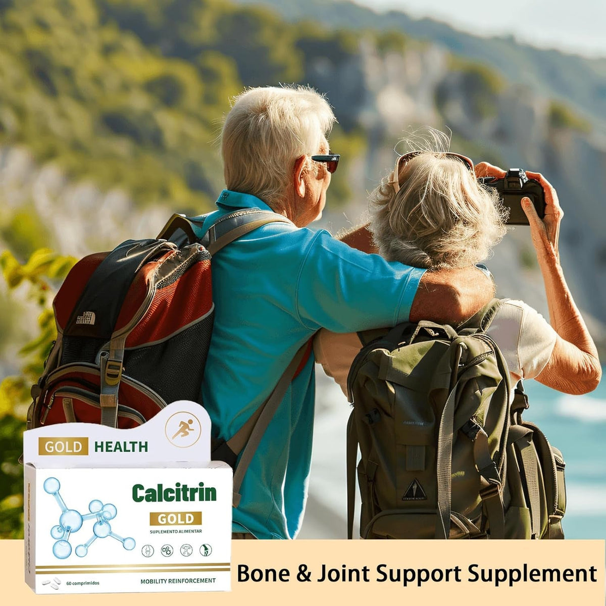 Calcitrin Gold Dietary Supplement, Mobility Reinforcement, 60 Tablets, 1 Pack