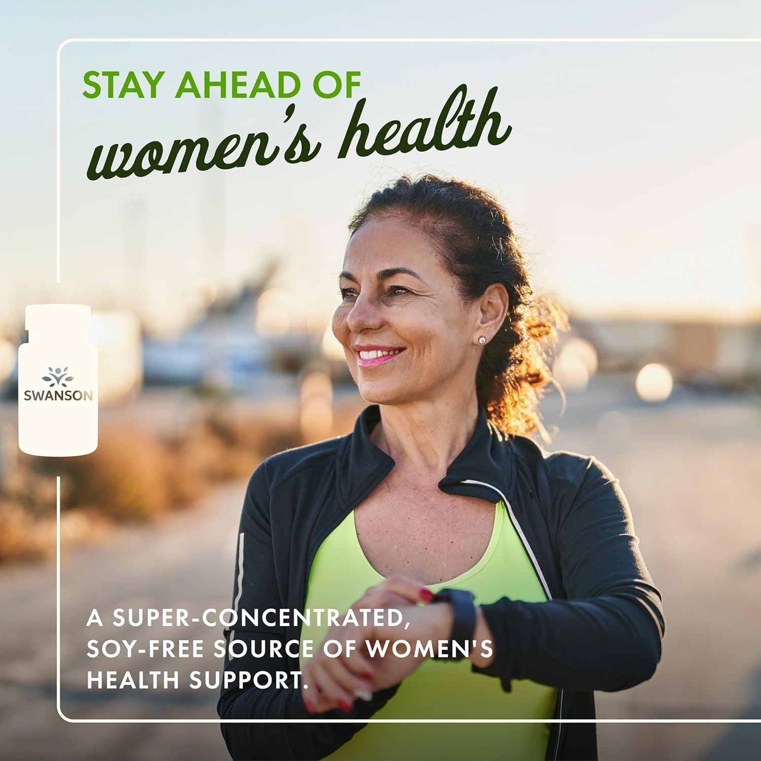 Swanson Soy-Free Genistein Plant-Based Supplement for Women Seeking Hormonal Balance, Bone, and Cardiovascular Support - 125 Mg (60 Vegan Capsules)