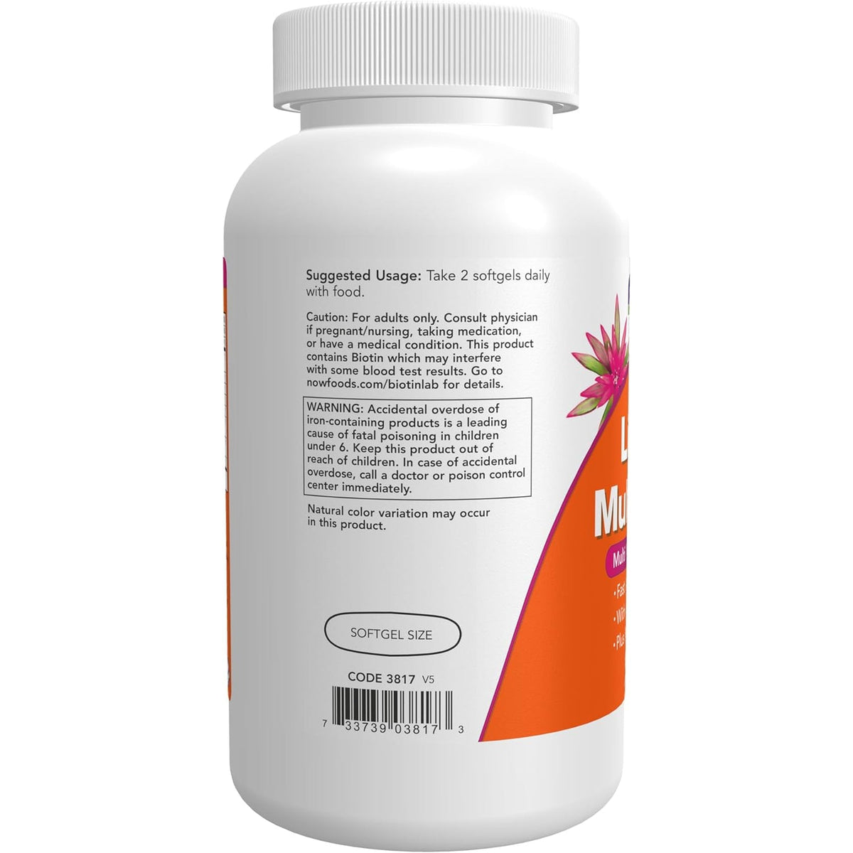 NOW Foods Supplements, Liquid Multi Gels with Lutein and Lycopene, plus Flax Seed Oil, 180 Softgels