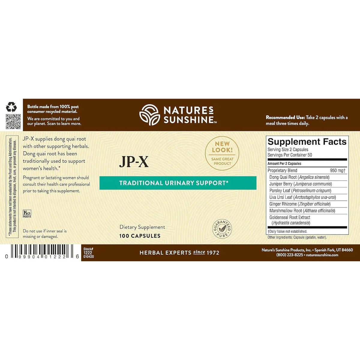 Nature'S Sunshine JP-X 100 Capsules