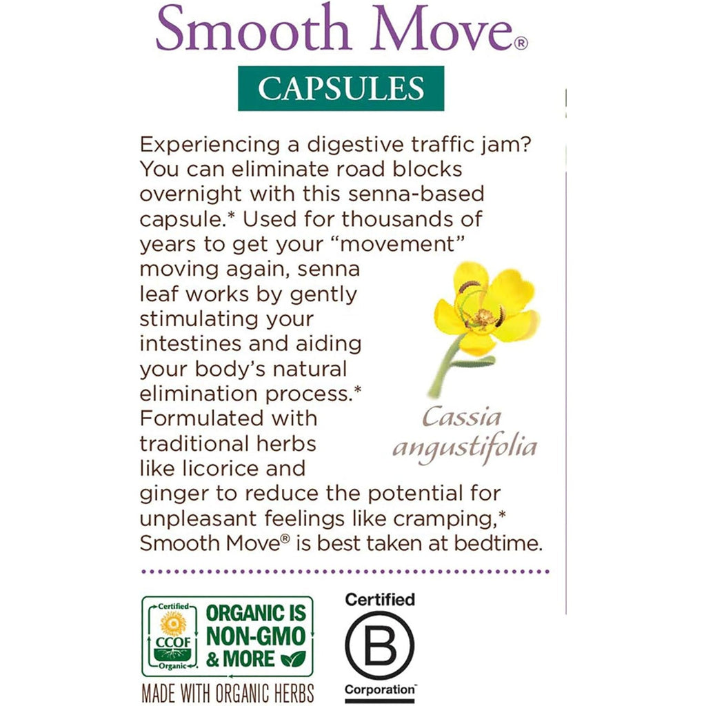 Traditional Medicinals - Smooth Move Senna, 50 Capsules