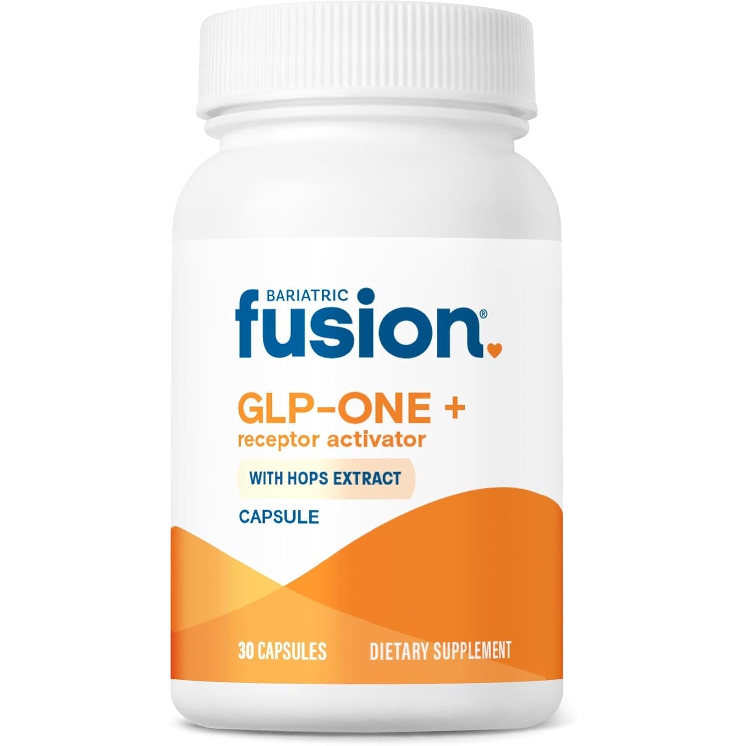 Bariatric Fusion GLP-1 plus | GLP Activate Receptors to Feel Full Faster and Longer* | Natural Supplement with Copaiba and Hops Extract | Gluten Free and Vegan GLP1 Supplement | 30 Capsules