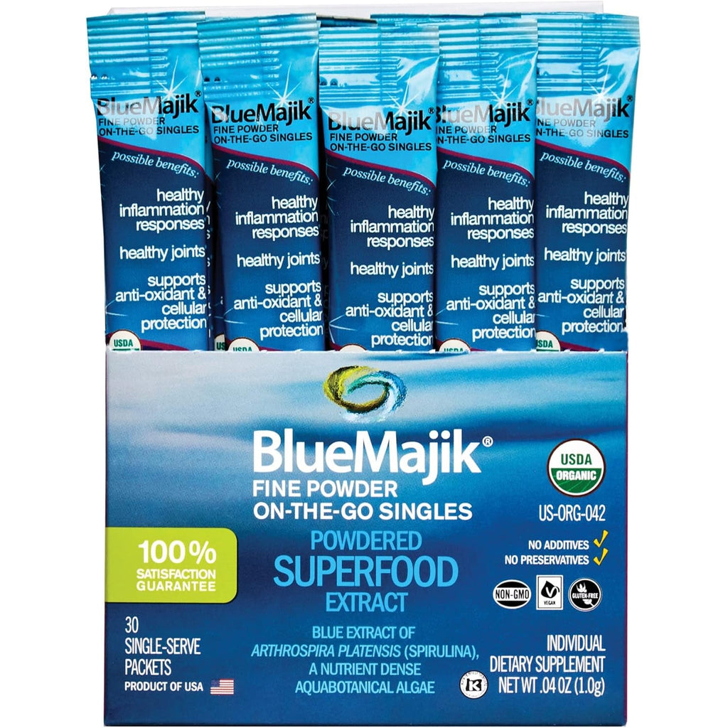 E3LIVE Blue Majik On-The-Go-Singles, 30 Count, 1 Gram