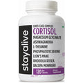 STAY ALIVE Cortisol Manager Supplement 15-In-1 Complex W/L-Theanine, Ashwagandha, Magnesium Glycinate, Phosphatidylserine and More, 120 Veg Capsules, Non-Gmo & Gluten-Free Formula for Women and Men
