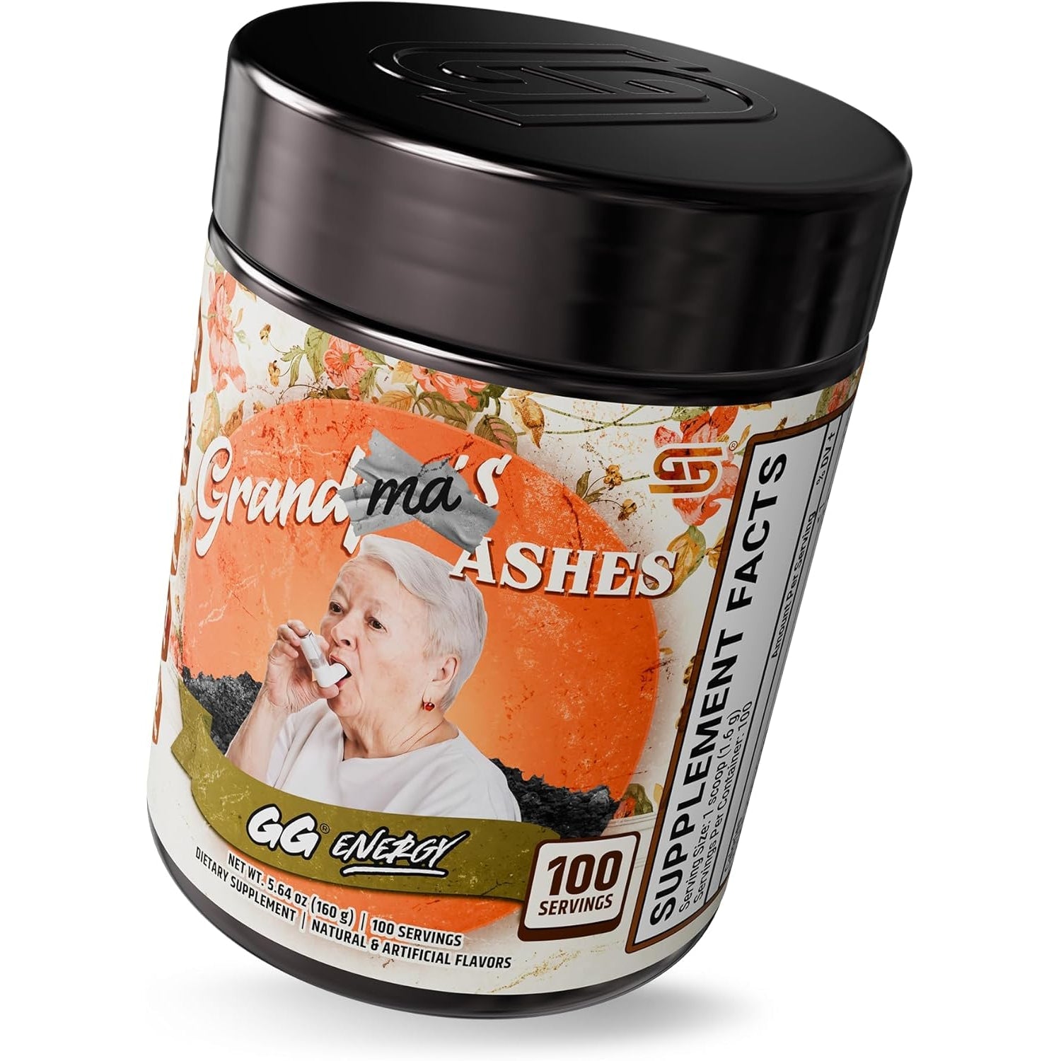 Gamer Supps GG Energy - Grandma'S Ashes by Goons (100 Servings) - Keto Friendly Gaming Energy and Nootropic Blend, Sugar Free + Caffeine + Vitamins + Immune Support, Powder Drink