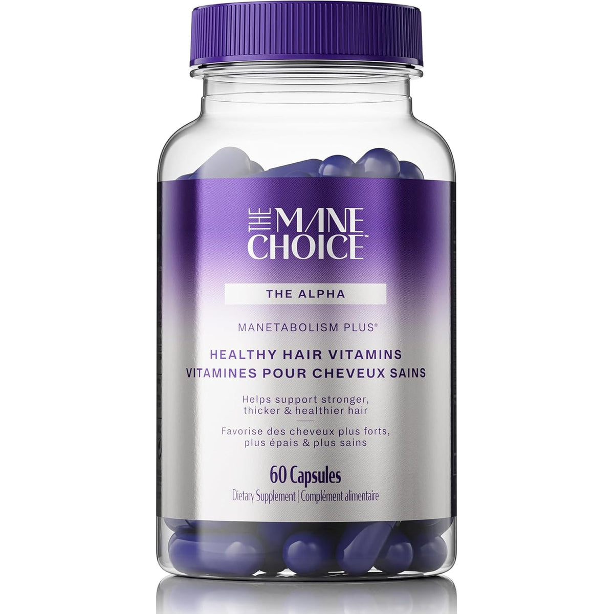 The Mane Choice MANETABOLISM plus Healthy Hair Growth Vitamins - Supplements for Longer, Thicker, Healthier Hair - Hair Skin & Nails Vitamins for Women & Men (60 Capsules) Packaging May Vary