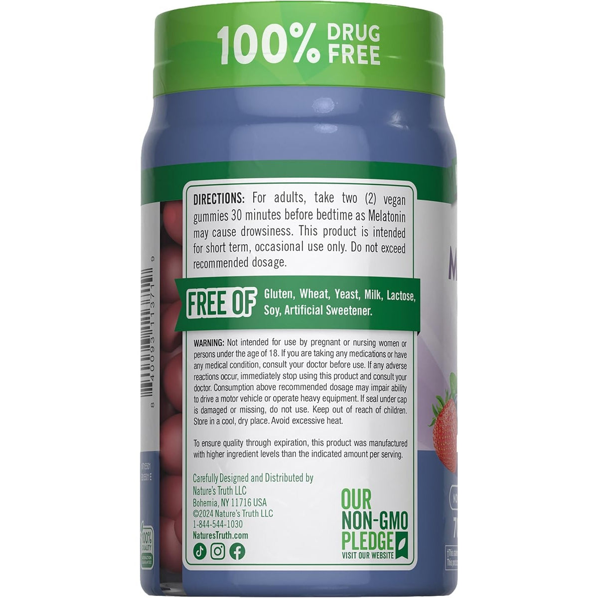 Nature'S Truth Melatonin 10Mg Gummies | 70 Count | Berry Flavor | Vegan, Non-Gmo, and Gluten Free Supplement