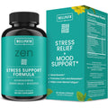 Wellpath Zen Stress Relief Supplement + Mood Support | Calm, Stress & Energy Support | Ashwagandha Root, Rhodiola Rosea, L-Theanine, Lemon Balm | Herbal Capsules, 60 Ct