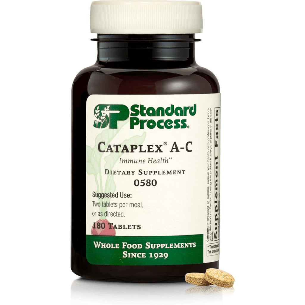 Standard Process Cataplex A-C - Supplement for Immune & Healthy Cell Support with Vitamins C & a - Aids Eye Health - Contains Ingredients with Antioxidant Activity - 180 Tablets (90 Servings)
