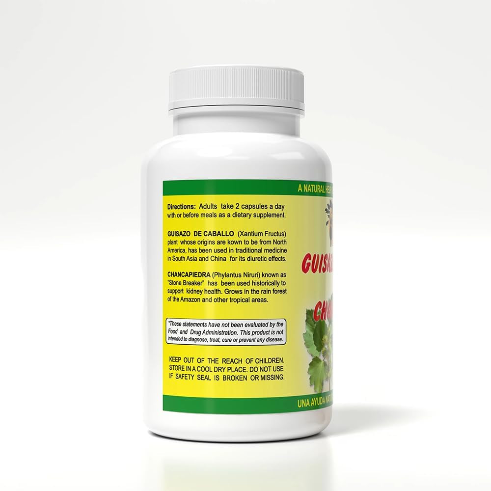 Sunshine Naturals Chanca Piedra with Guisazo De Caballo, Traditional Stone Breaker Herb, Kidney and Urinary Tract Support Supplement, 1000 Mg Proprietary Blend, 90 Capsules