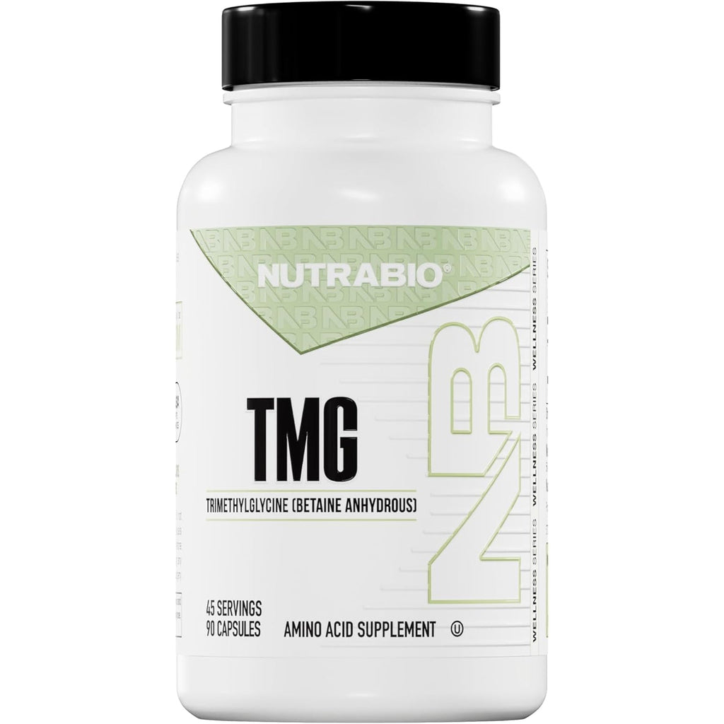 Nutrabio TMG Supplements Betaine Anhydrous 500Mg Capsules, Trimethylglycine Homocysteine Support