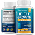 SILVERPEAKS Height Growth Maximizer - Natural Pills to Grow Taller Made in USA with Calcium for Bone Strength Get Supplement That Increases Free of Hormone, 60 Count (Pack of 1)