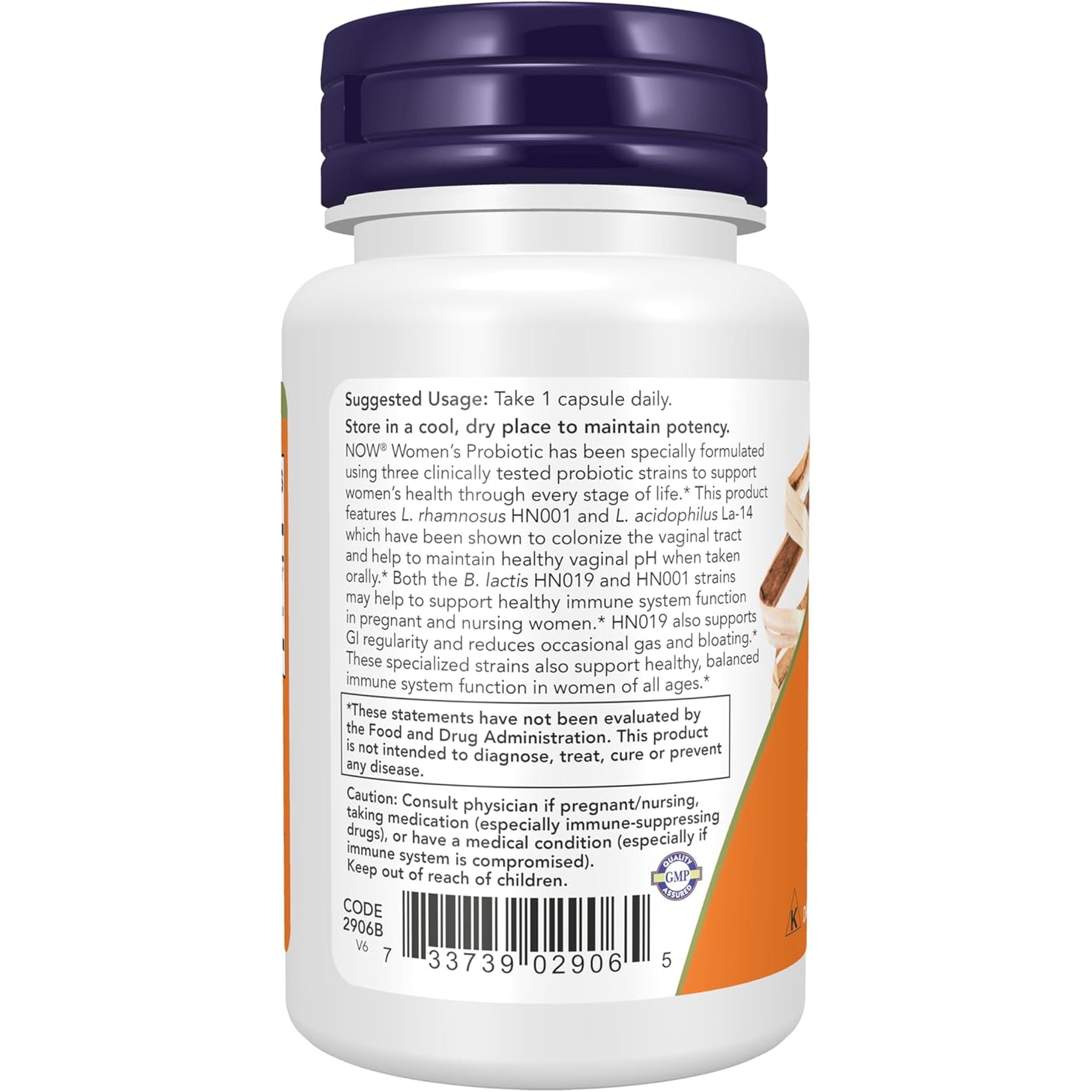 NOW Foods Supplements, Women'S Probiotic, 20 Billion, Specially Formulated Using Three Clinically Tested Probiotic Strains, 50 Veg Capsules