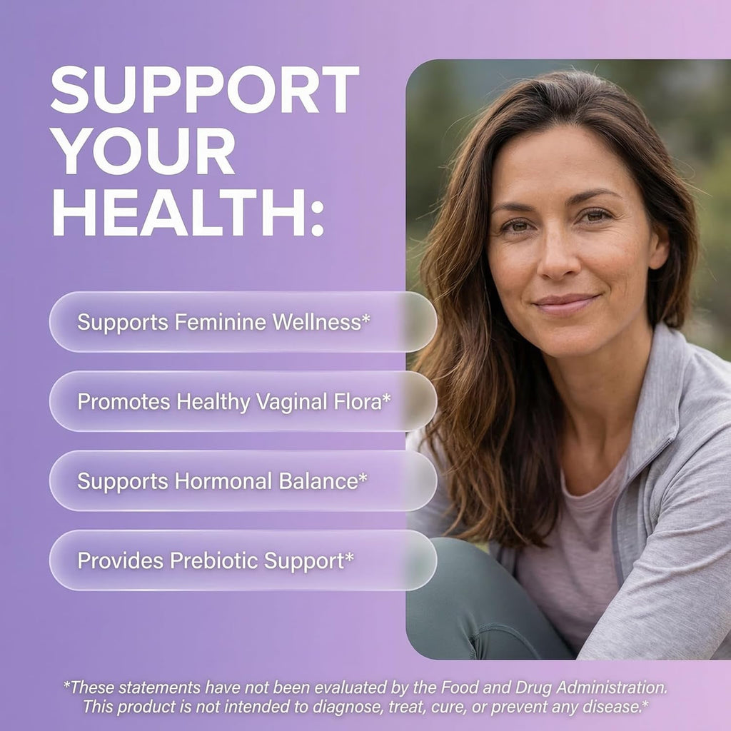 Liquid Probiotics for Women Drops with Chasteberry, Black Cohosh, Prebiotics, Digestive Enzymes, Evening Primrose Oil, Wild Yam, Cranberry Dmannose and Iron Vitamin D3 K2 Clean Nutra Bella Biotics