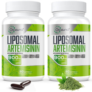900 Mg Liposomal Artemisinin for Maximum Absorption, Sweet Wormwood Extract(Artemisia Annua) with Quercetin Phytosome 200 Mg, 120 Softgels