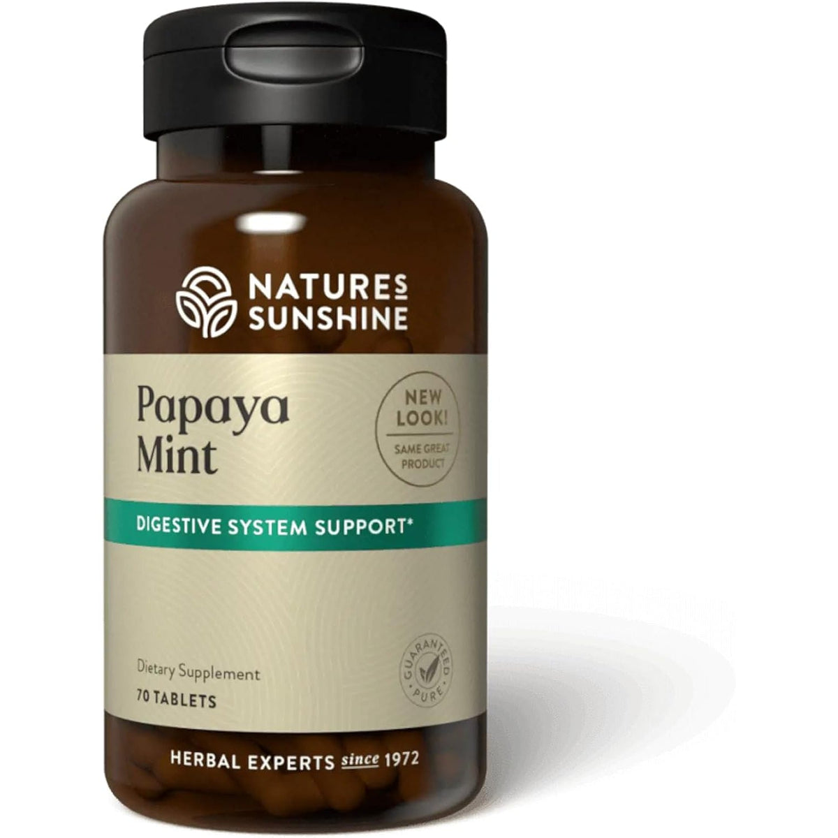 Nature'S Sunshine Papaya Mint Chewable Tablets | Digestive Enzyme Supplement with Papain & Peppermint | Supports Digestion & Fresh Breath | 70 Ct