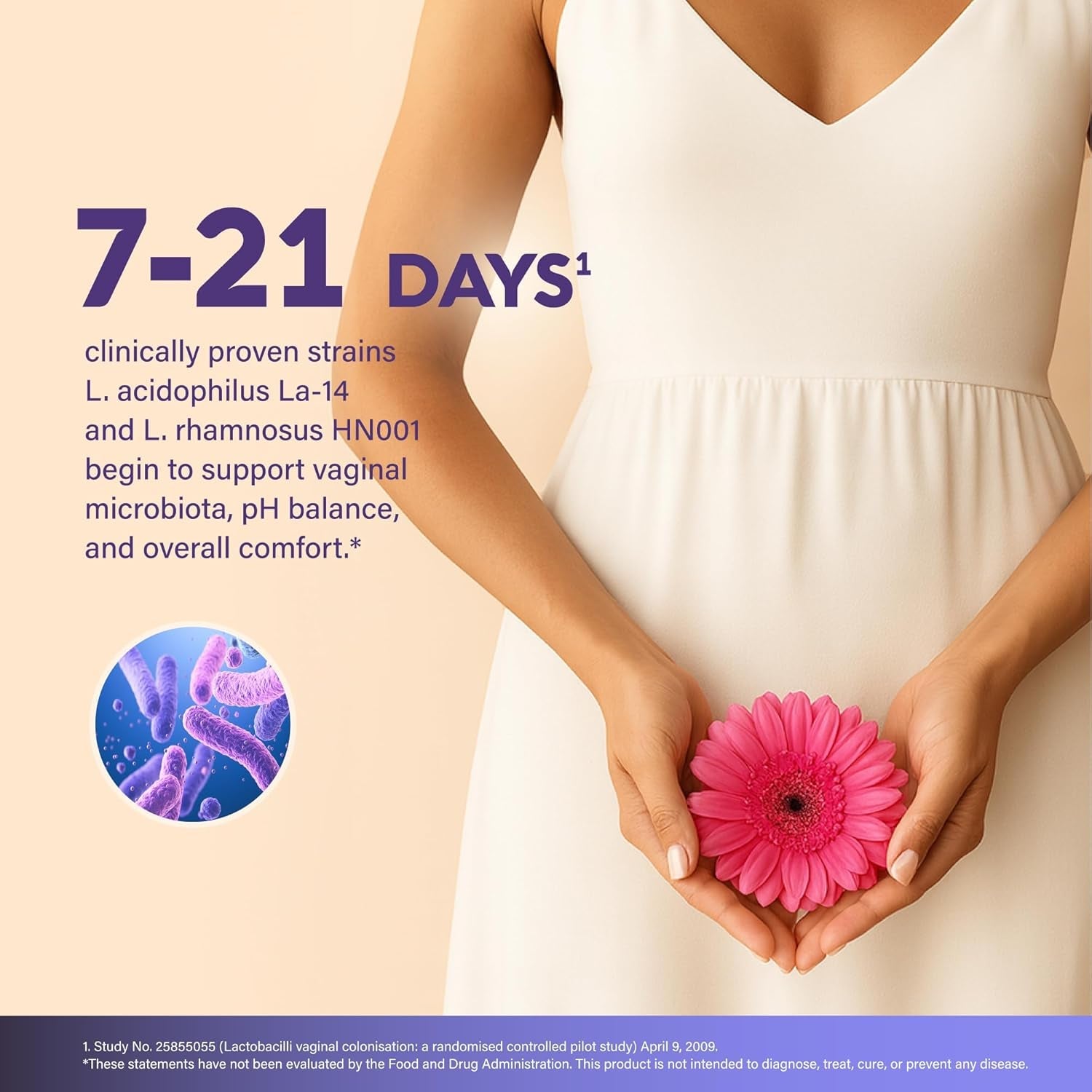 Probiotics for Women 50 Billion CFU - Vaginal Probiotics Clinically Proven for Yeast & Ph Balance - Digestion & Bloating Relief - 8 Strains + Prebiotics - Delay Release - Lab Tested, 30 Capsules