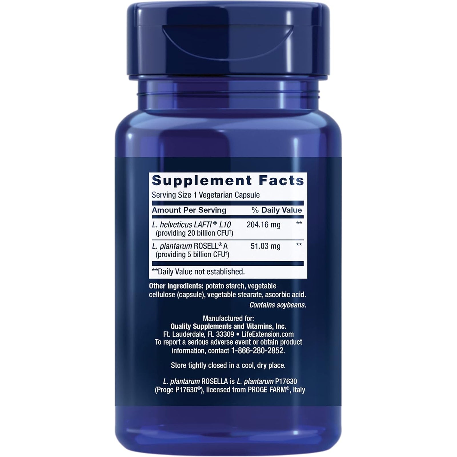 Life Extension FLORASSIST® Probiotic Women'S Health, Vaginal Health, Digestive Health, Immune Health, Gluten-Free, Non-Gmo, Vegetarian, Once-Daily Formula, 30 Capsules