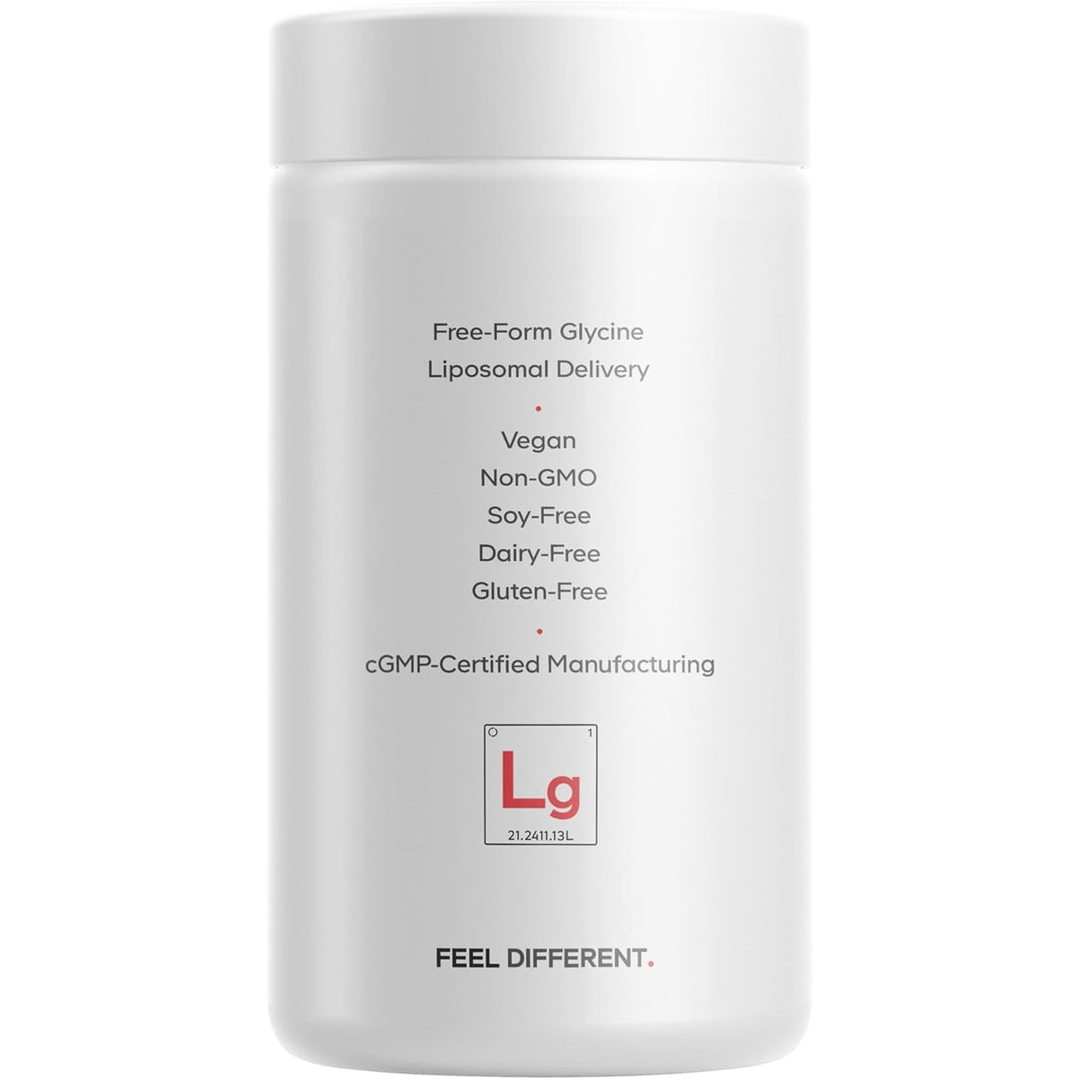 Codeage Liposomal Glycine+ – 1,500 Mg Free-Form Glycine Supplement with Liposomal Delivery, Amino Acid Support, 2-Month Supply – 180 Capsules