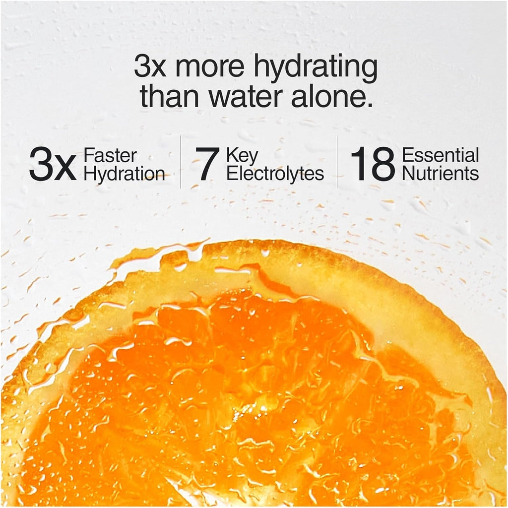Phizz Electrolyte Multivitamin Rehydration Tablets - 19 Vitamins & Minerals, Energy Boost (Orange, 20 Tablets)