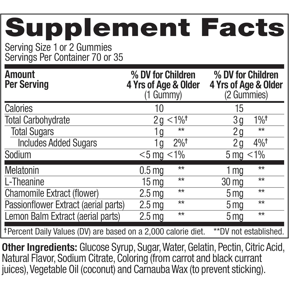 OLLY Kids Sleep Gummies, 0.5Mg Melatonin, L Theanine, Chamomile, and Lemon Balm, Raspberry - 70 Count