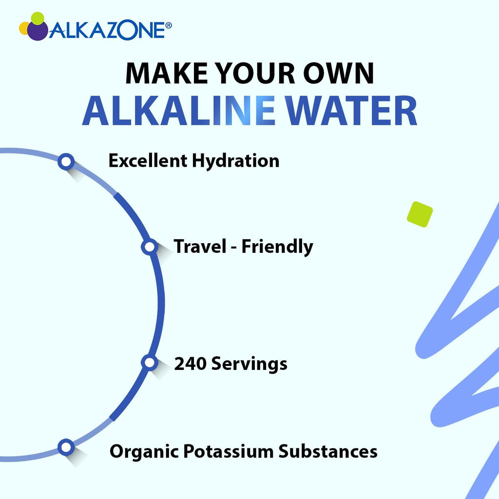 ALKAZONE Make Your Own Alkaline Water - Alkaline Booster Drop 1.25 Oz (2 Packs)