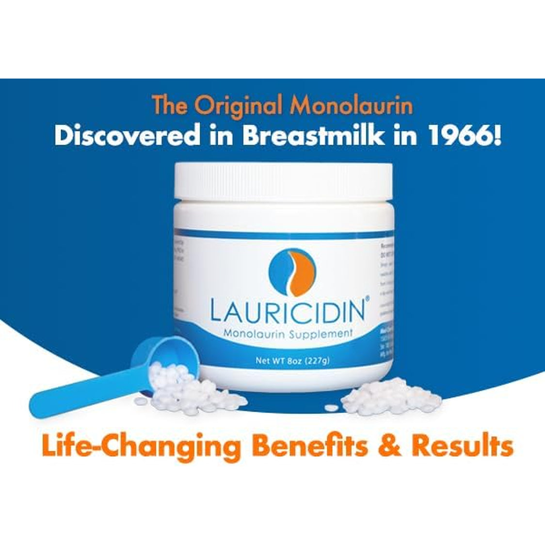Lauricidin- the Original Monolaurin Supplement- 3000Mg per Serving- 227G per Jar (Essential Immune Support and Gut Health)