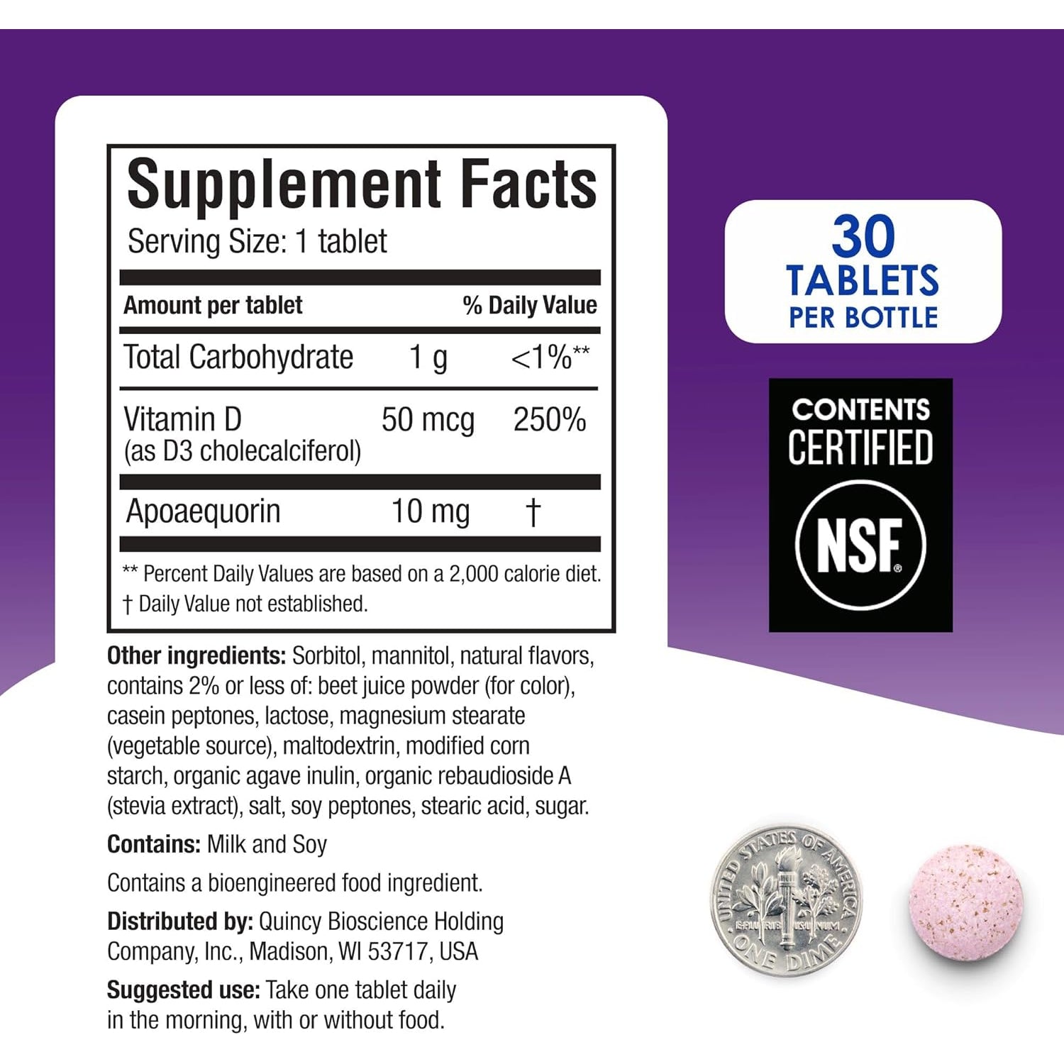 Prevagen Regular Strength Mixed Berry Chewables - 60 Tablets (2 Month Supply) | Formulated for Your Brain | 10Mg of Apoaequorin plus Vitamin D3 with 7-Day Pill Minder