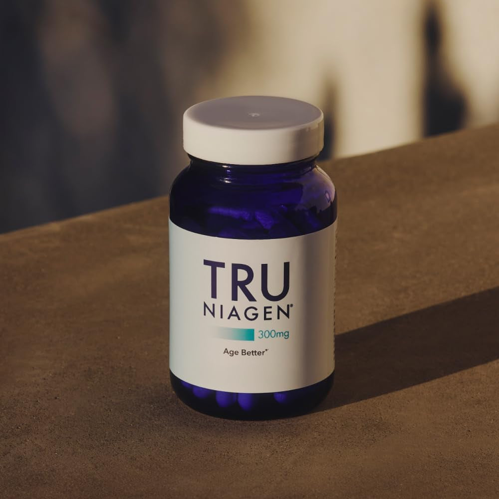 TRU NIAGEN Patented NAD Supplement for Brain Function, anti Aging & Cell Regeneration, 300Mg Niagen, 30 Servings | Supports Cellular Energy, Muscle | Nicotinamide Riboside (NR) Take 1 Daily | 1 Bottle