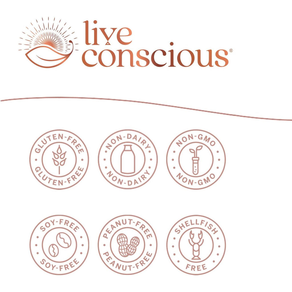 Live Conscious PRO45 Probiotics for Women & Men: Comprehensive Formula, 45 Billion CFU, 11 Strains, Dairy Free - W/Prebiotics and Probiotics - Promotes Immune & Gut Health - 30 Veggie Caps