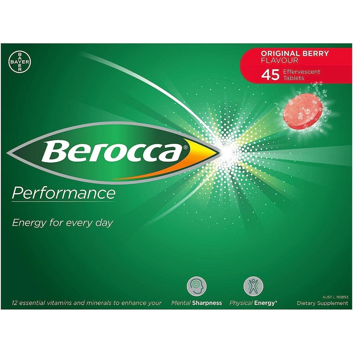 Berocca Performance Original 45 Effervescent Tablets