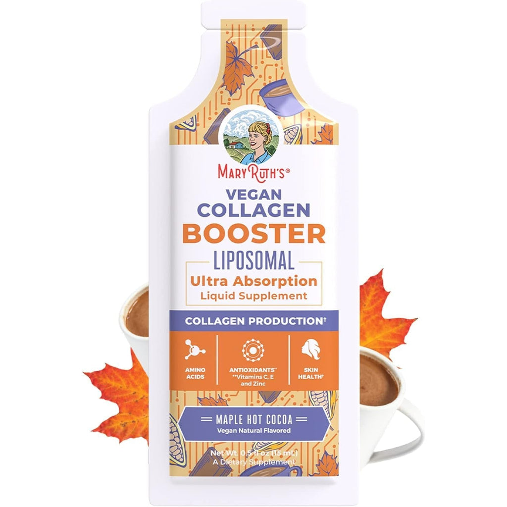 Maryruth Organics Collagen Booster Liposomal | Sugar Free | Liquid Collagen Booster with VIT C, E, Zinc,Copper&Silica | Skin Care&Joint Support Supplement | Vegan | Non-Gmo | Gluten Free | 14 Serving