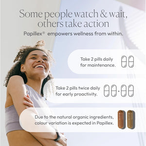 Papillex Dietary Supplement Tablets All Natural Immune Support - Immunity Defense - Best Immune System Booster - Organic 60 Capsules Bottle (Single Bottle)