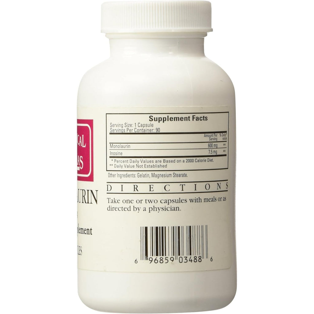 Ecological Formulas Monolaurin 600Mg 90 Capsules
