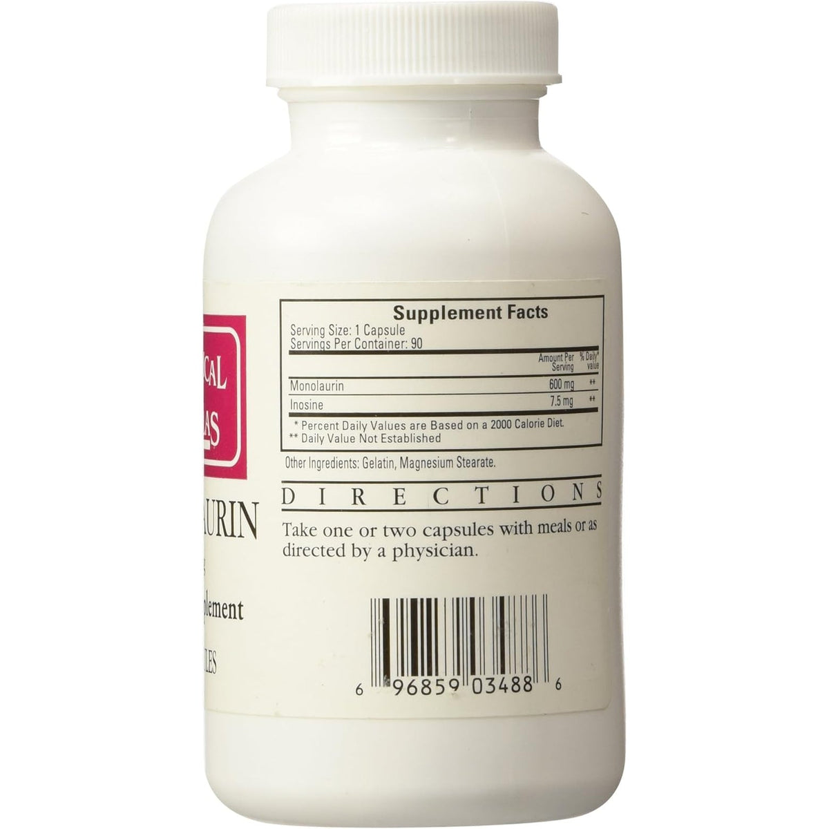 Ecological Formulas Monolaurin 600Mg 90 Capsules
