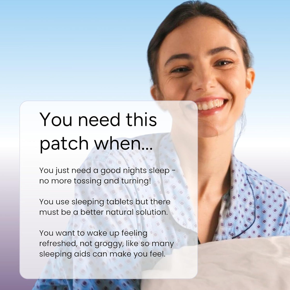 The Patch Remedy Sleep with Lavender Patch | Valerian, Passionflower, Hops, Magnesium Glycinate, Lavender | 30 Patches